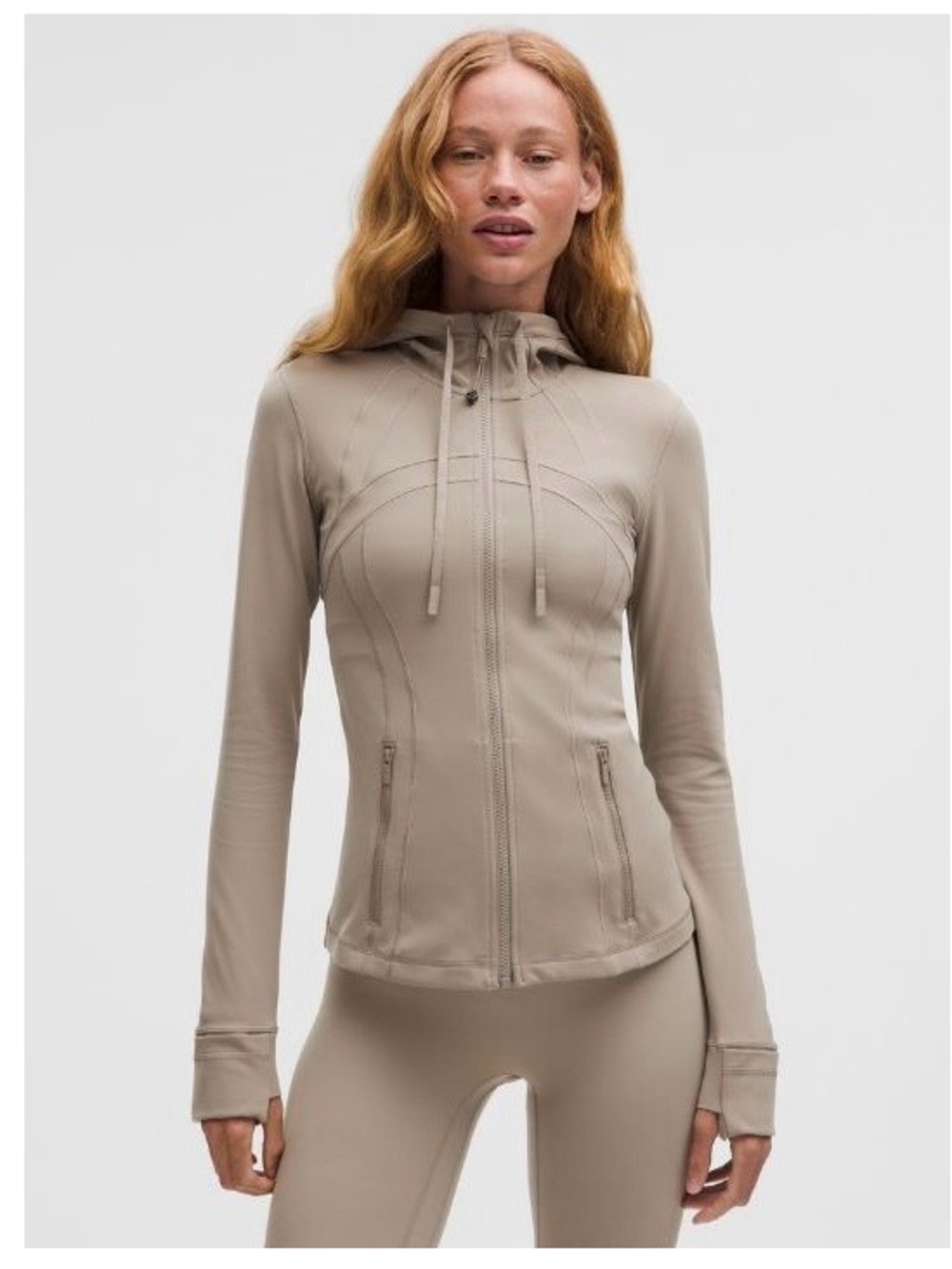 Lululemon Define Hooded Jacket Nulu Ash Grey Size 8